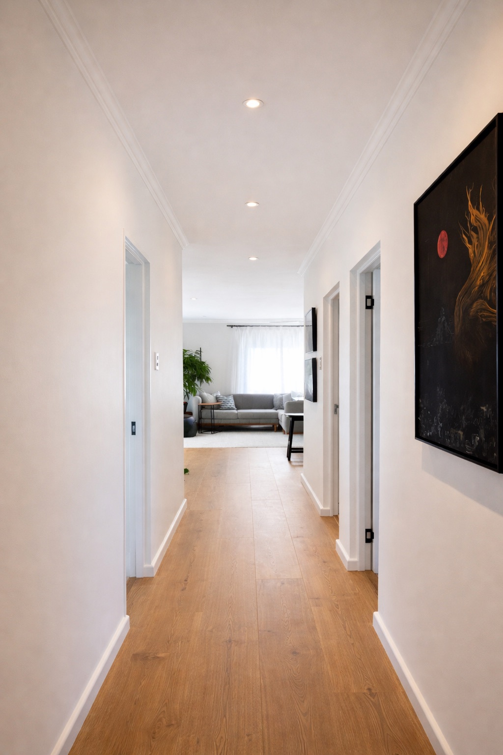 Valminud elutoa siseviimistlus pärast remonti